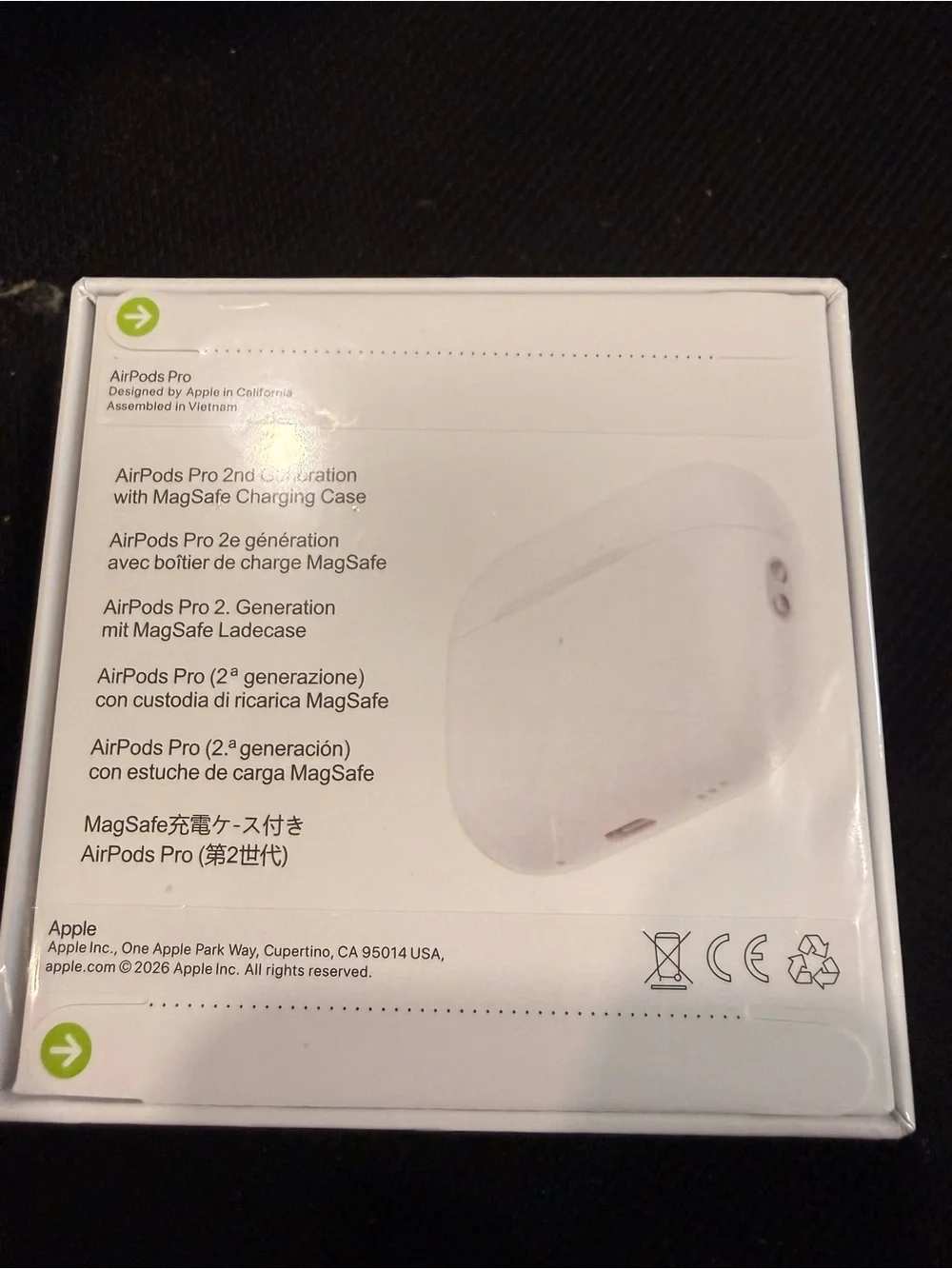 Apple AirPods Pro 2 (White) - Wireless Earbuds with Silicone Tips